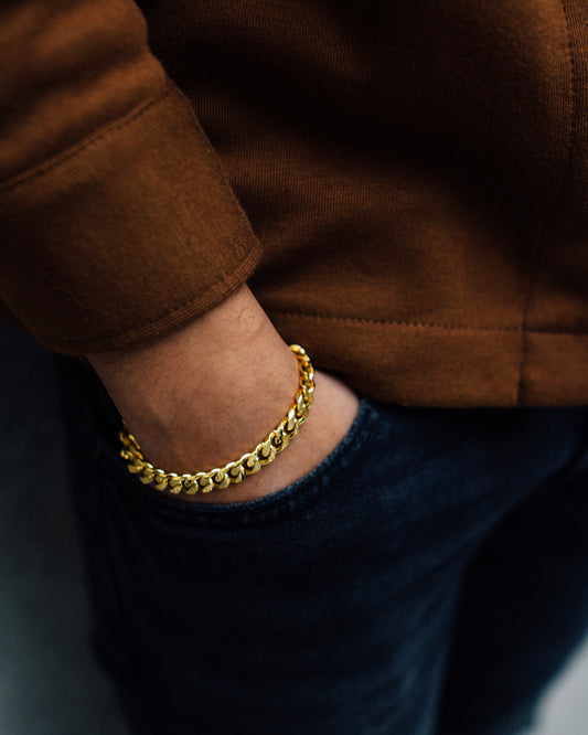 S☰EK™ Gold Cuban Link Bracelet